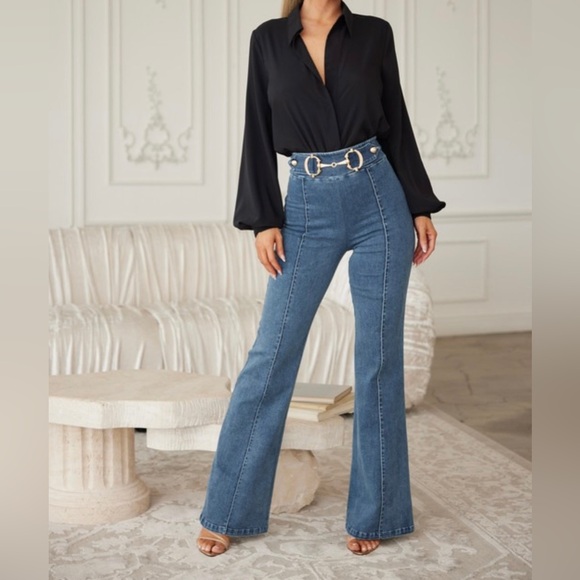 Pants - Nathalie Highwaisted Pants -light denim